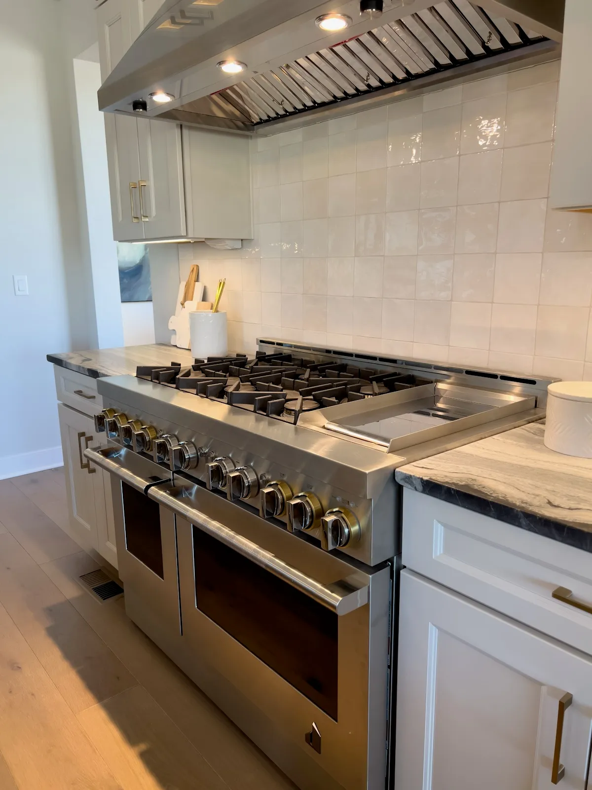 Kylie LaFever's remodeled kitchen with pro-style range