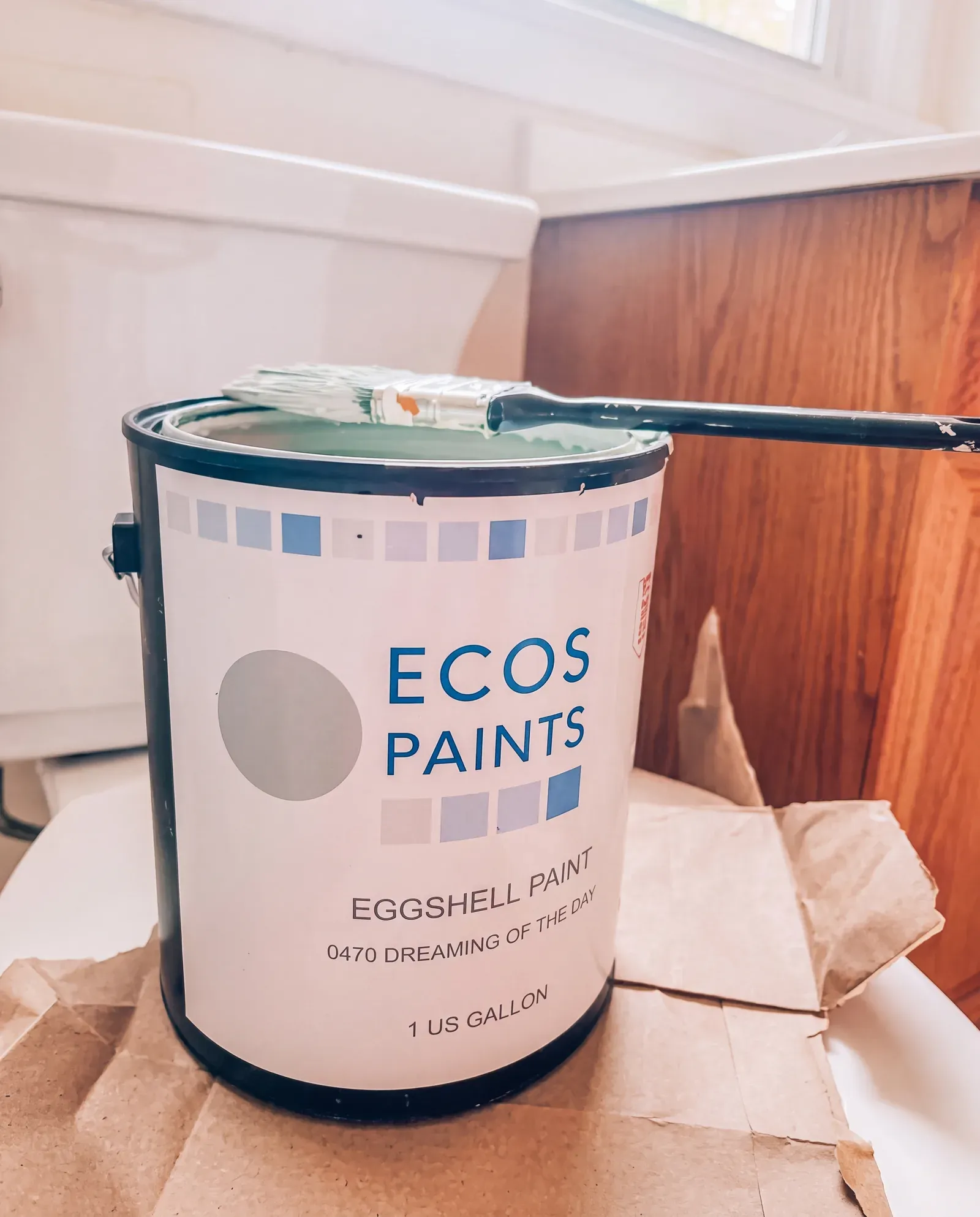 Zero-VOC paint finish detail · Austin remodel