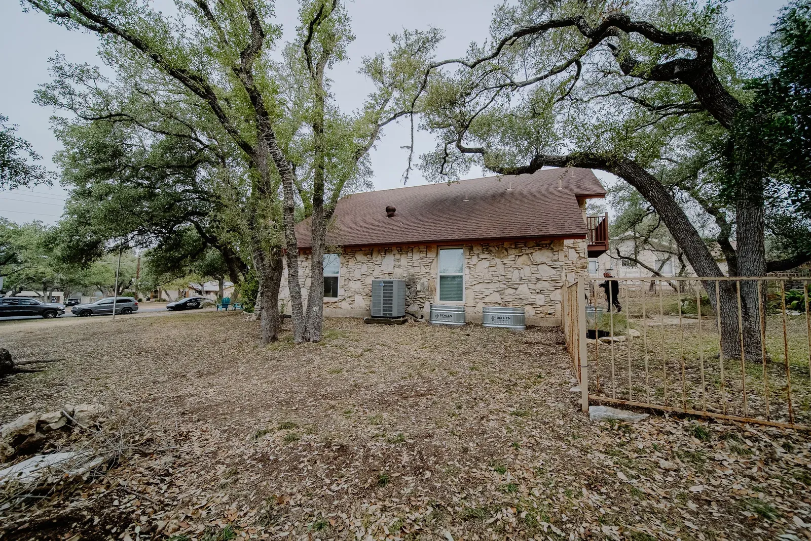 Before: the original Oak Hill home before its second-story addition