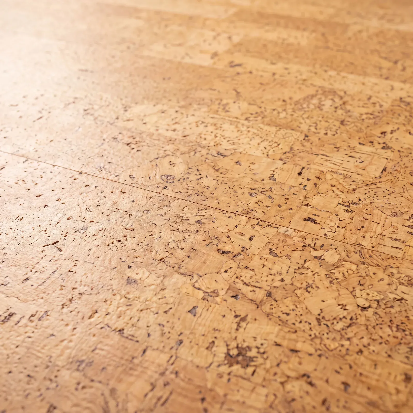 Non-toxic cork flooring sample