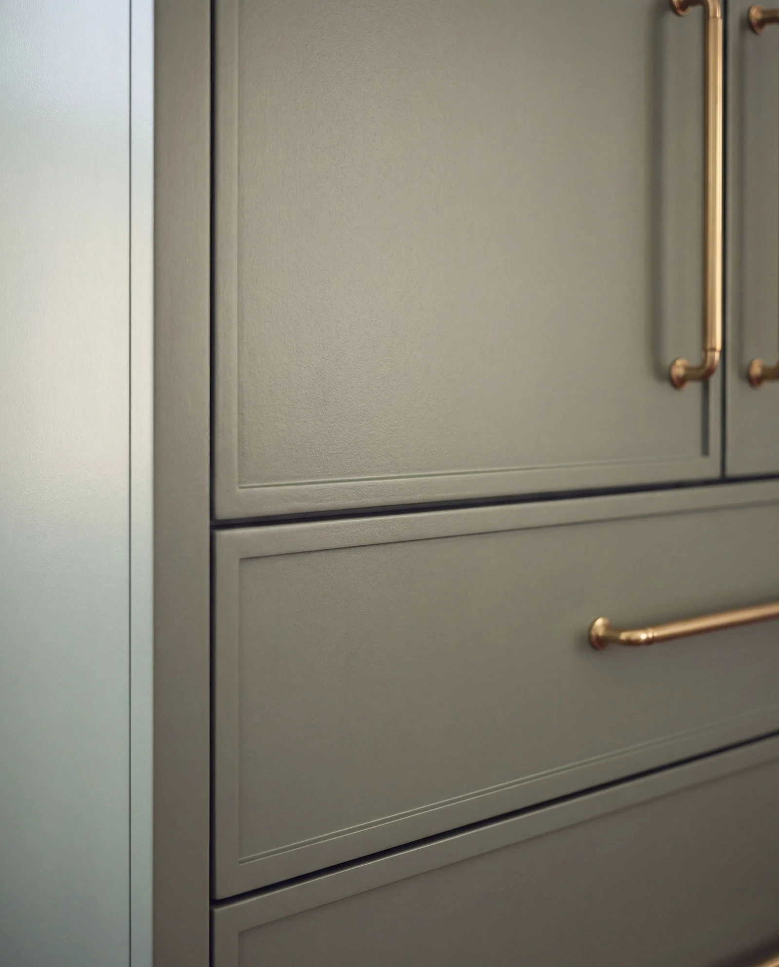 Sage flat-panel cabinetry sample