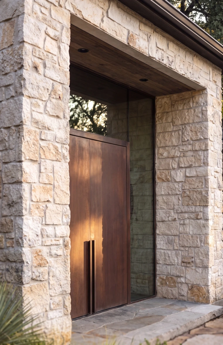Finished Barton Hills Corten door detail