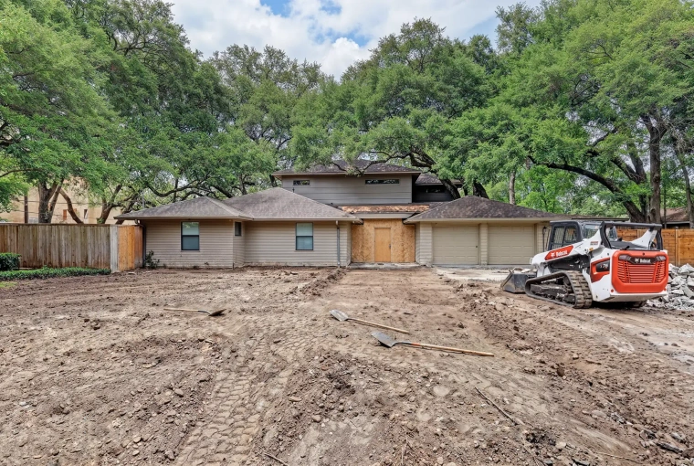 Barton Hills exterior before construction
