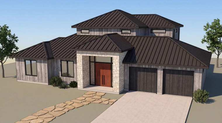 Barton Hills exterior rendering