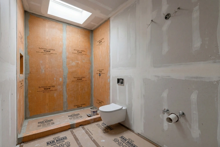 Zilker bathroom construction 1